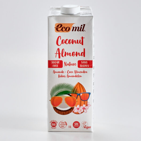Kookose-mandlijook, suhkruta 1l EcoMil